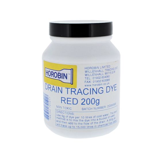 Drain Tracing Dye Red 200g for Water Flow Detection and Leak Tracing