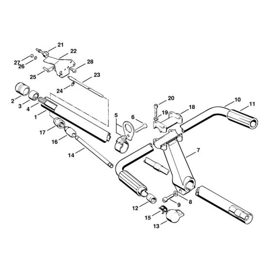 Drive Tube & Handlebar Assembly