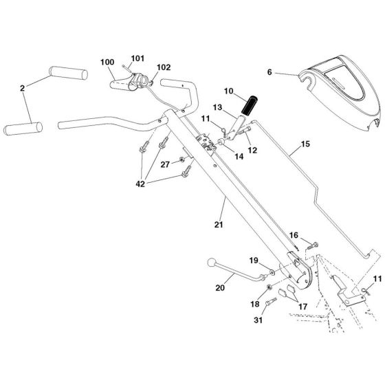 Handle Assembly for DRT 900 H