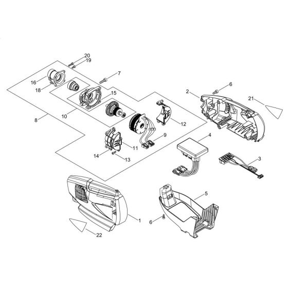 Motor for ECHO Brushcutter