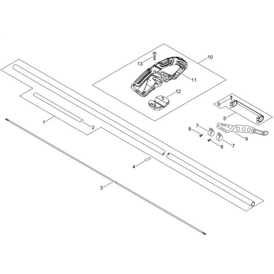 Main Pipe and Handle for ECHO