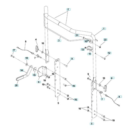 Handle Assembly for Husqvarna