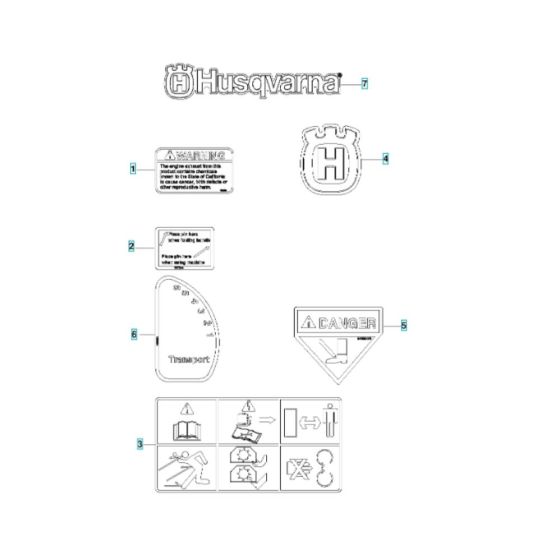 Husqvarna DTF226 Decals