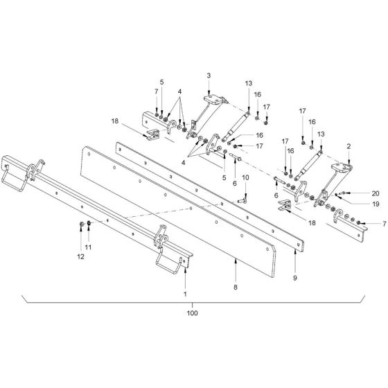 Scraper Assembly for Hamm Roller