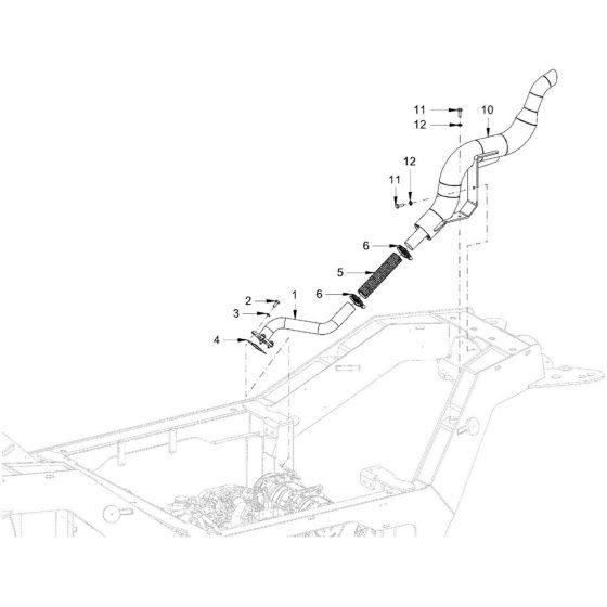 Exhaust System for Hamm DV+ 70i