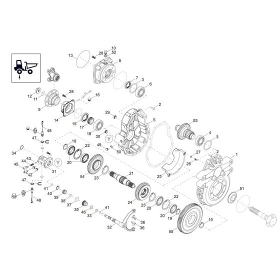 Gearbox Assembly for Wacker