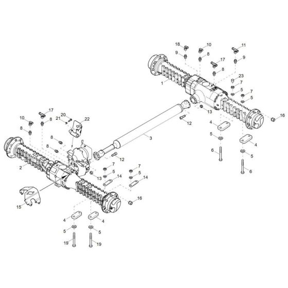 Axle Assembly for Wacker DV100-2
