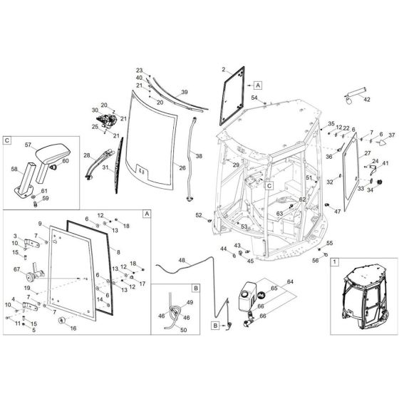 Cabin Assembly for DV45 Dumper