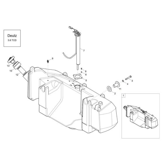 Fuel Tank Assembly for DV60-2