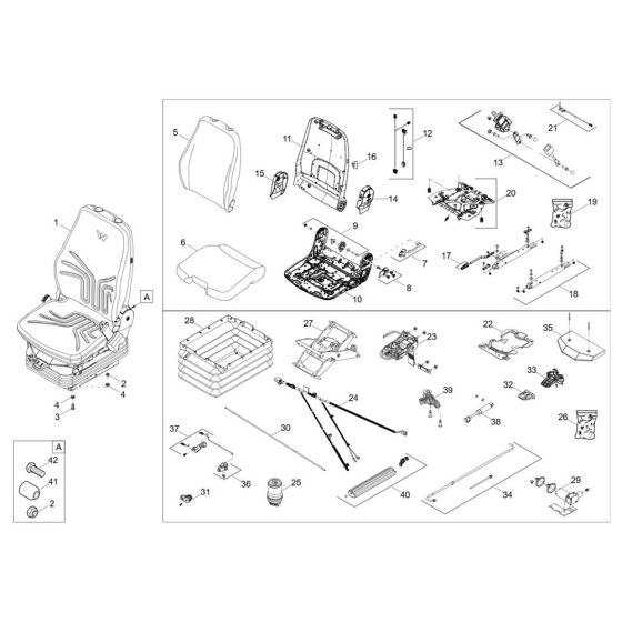 Seat Assembly for Wacker DV60-2