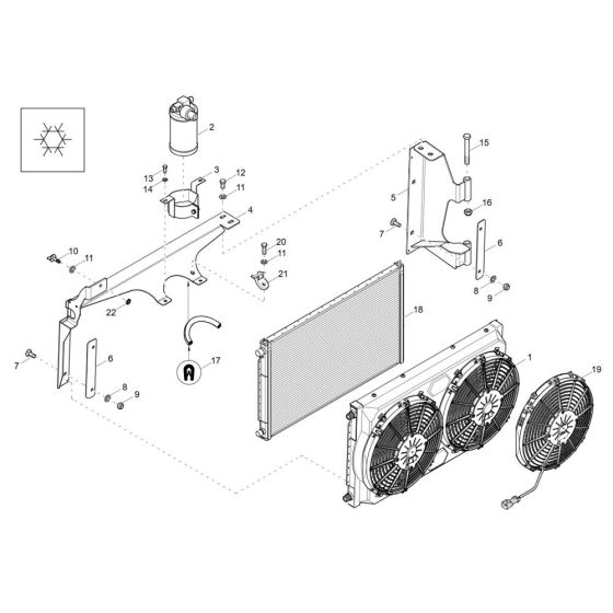 Radiator Assembly for Wacker DV60-2