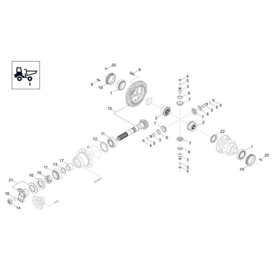 Differential Axle for Wacker DV60-2