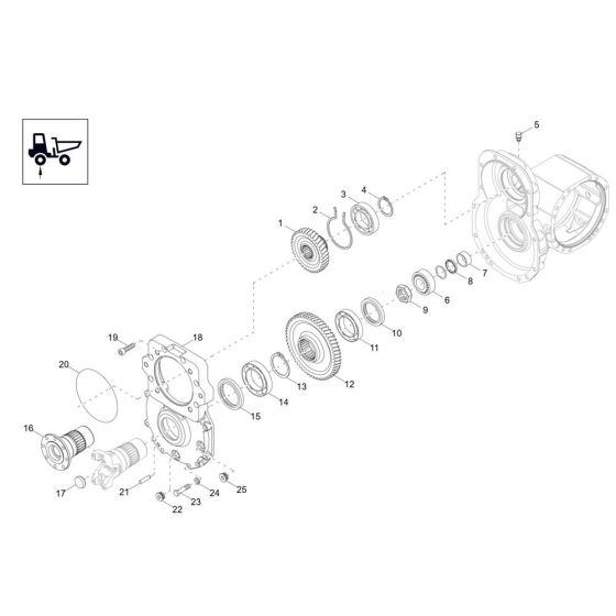 Gearbox Assembly for Wacker DV60-2