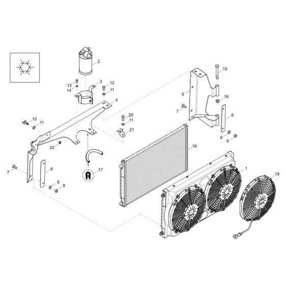 Radiator Assembly for DV60-2