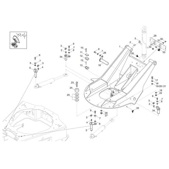 Swing Bracket for Wacker DV60-2