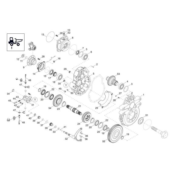 Gearbox Assembly for Wacker DV90-2
