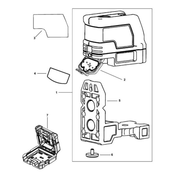 Main Assembly for DeWalt DW0822