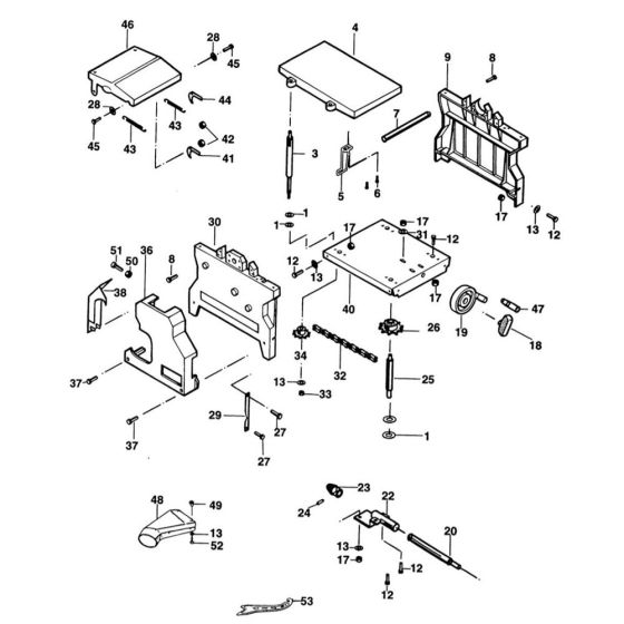 Main Assembly for DeWalt DW1163