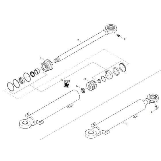 Boom Offset Cylinder Assembly
