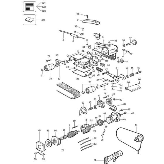 Main Assembly for DeWalt DW430