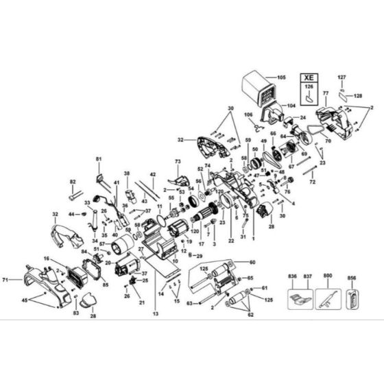Main Assembly for DeWalt DW433