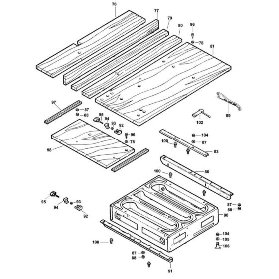 Table Assembly for DeWalt DW720K