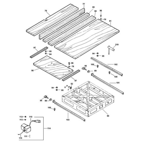 Guide Assembly for DeWalt DW726