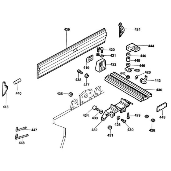 Fence Assembly for DeWalt DW733S