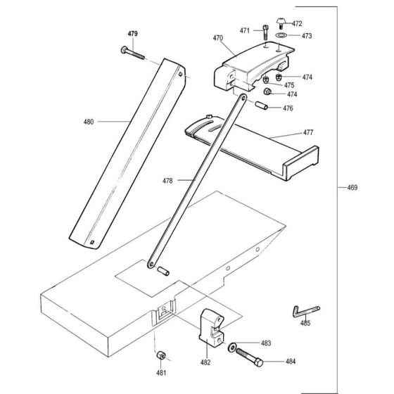 Guard Assembly for DeWalt DW733S