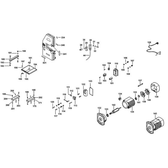 Main Assembly for DeWalt DW739