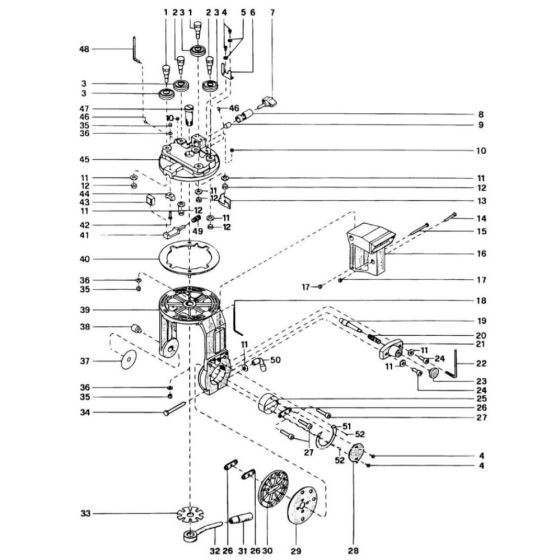 Main Assembly for DeWalt DW8003