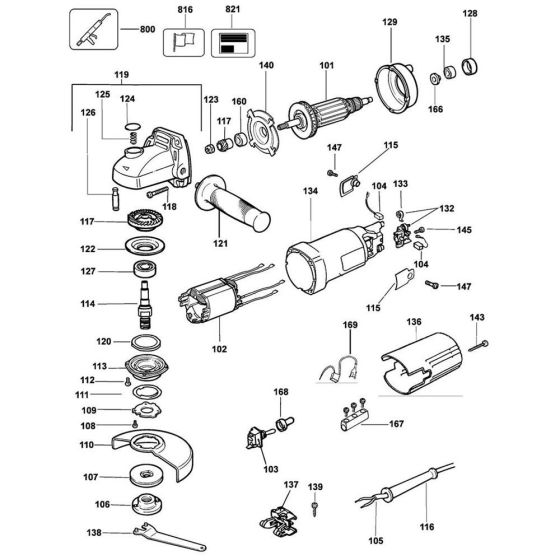 DeWalt DW803 Type 5 Assembly