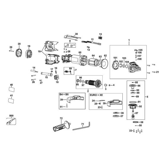 DeWalt DWE4204 Parts