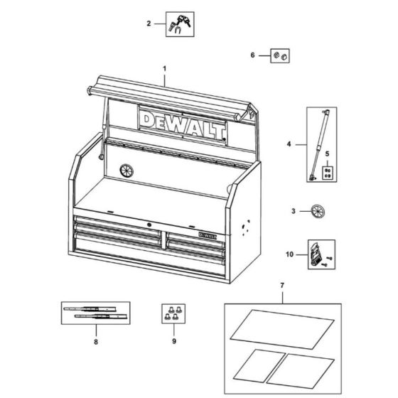 Main Assembly for DeWalt DWMT1-74433