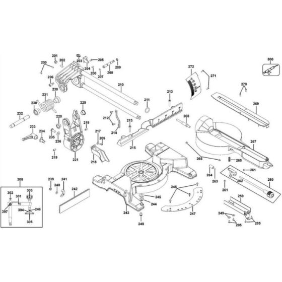 Table Assembly for DeWalt DWS778