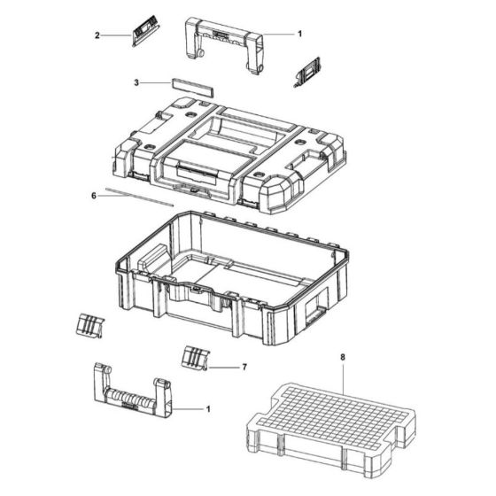 Main Assembly for DeWalt Workbox