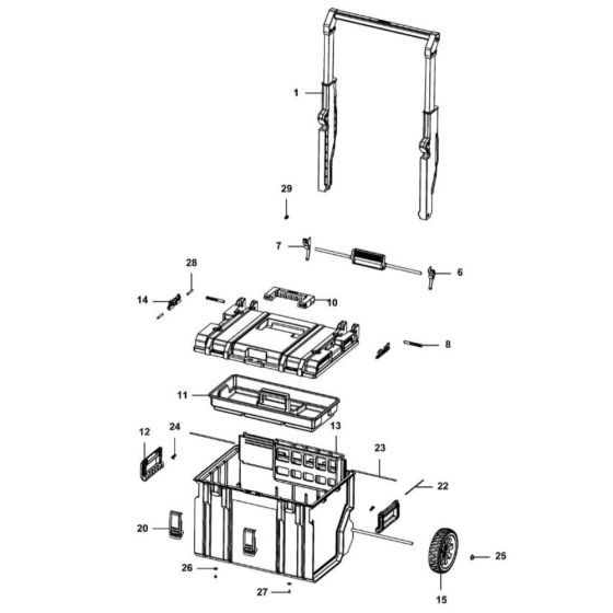 DeWalt DWST1-75668 Workbox Assembly