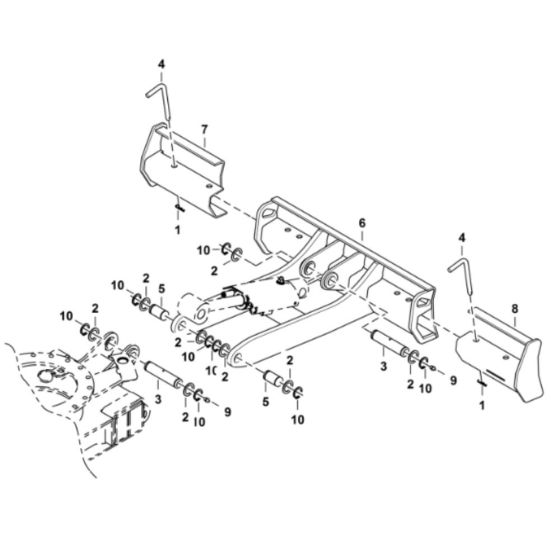Blade Assembly for BobCat E08