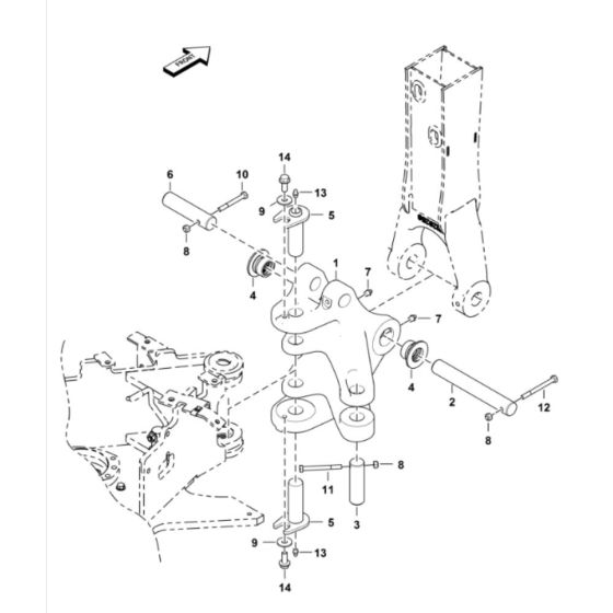 Boom Swing Frame Assembly