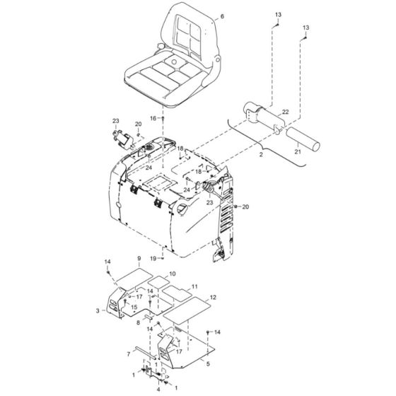 Operator CAB Seat Assembly