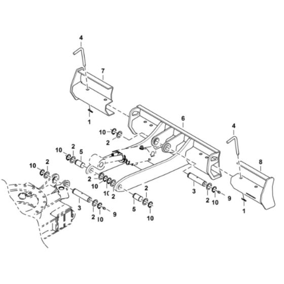 Blade Assembly for BobCat E10