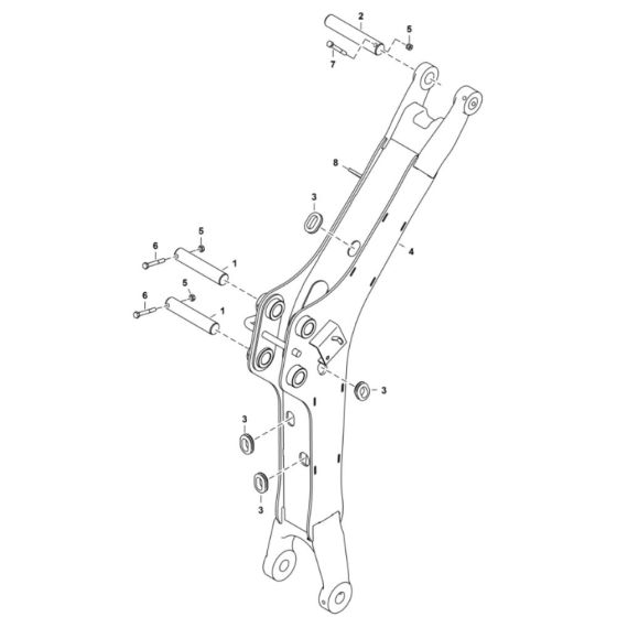Boom Assembly for BobCat E10