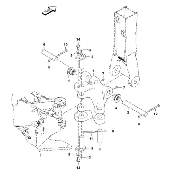 Boom Swing Frame Assembly