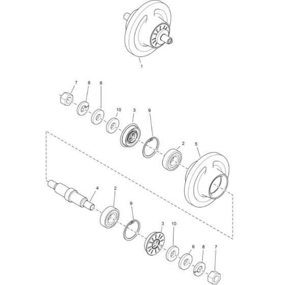 Roller Assembly for BobCat E14