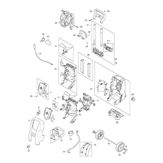 Nilfisk E 145.4-9 Assembly