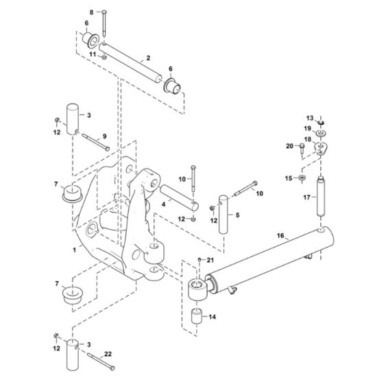 Boom Swing Frame for BobCat E16