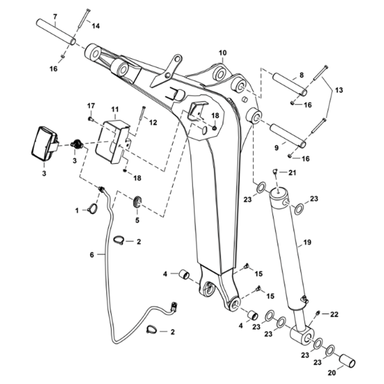 Boom Assembly for BobCat E17