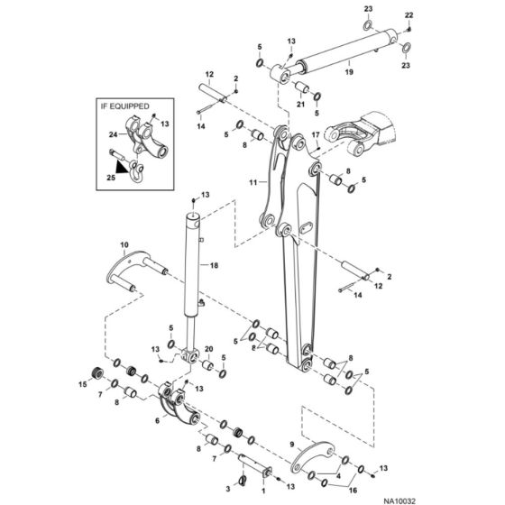 Arm Assembly for BobCat E17