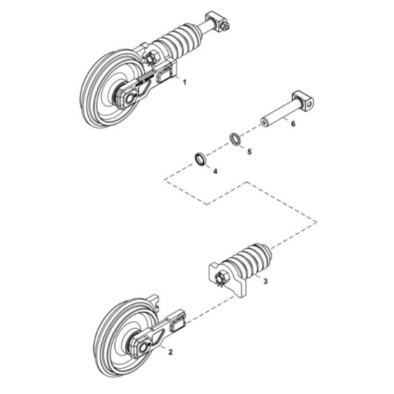 Front Idler Assembly for BobCat E17