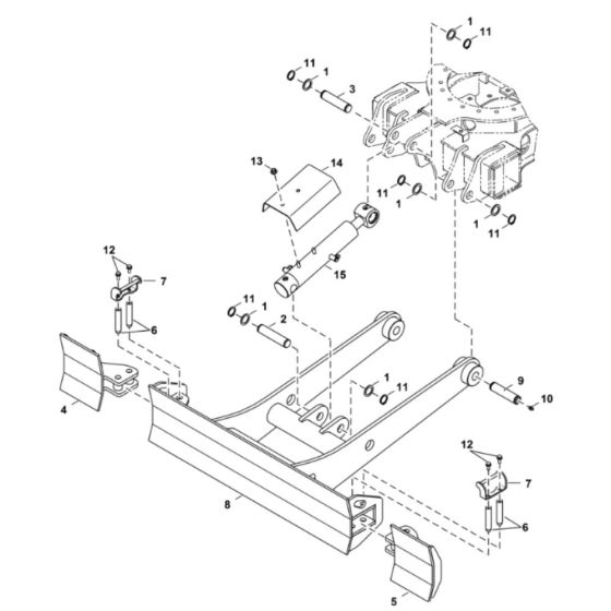 Blade Assembly for BobCat E17Z